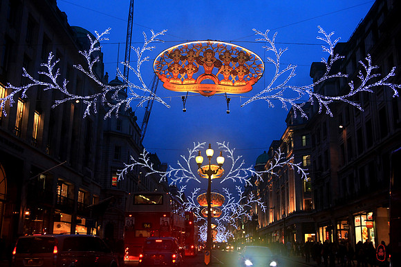 Regent Street lighting