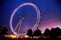 London Eye in summer night