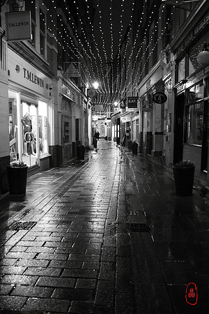 Shoe Lane at raining night